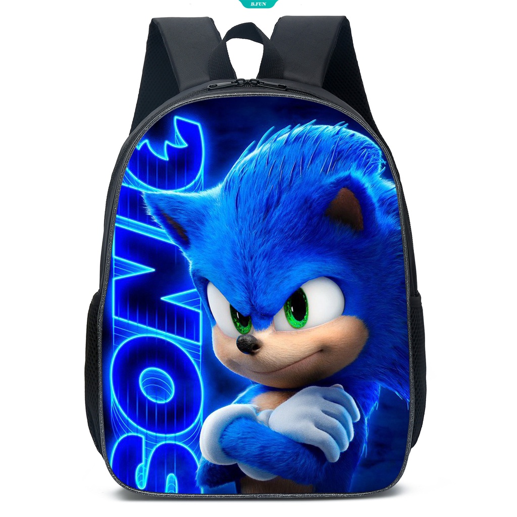 Ba Lô Đi Học Hình Nhím Sonic 3D Dễ Thương Cho Bé