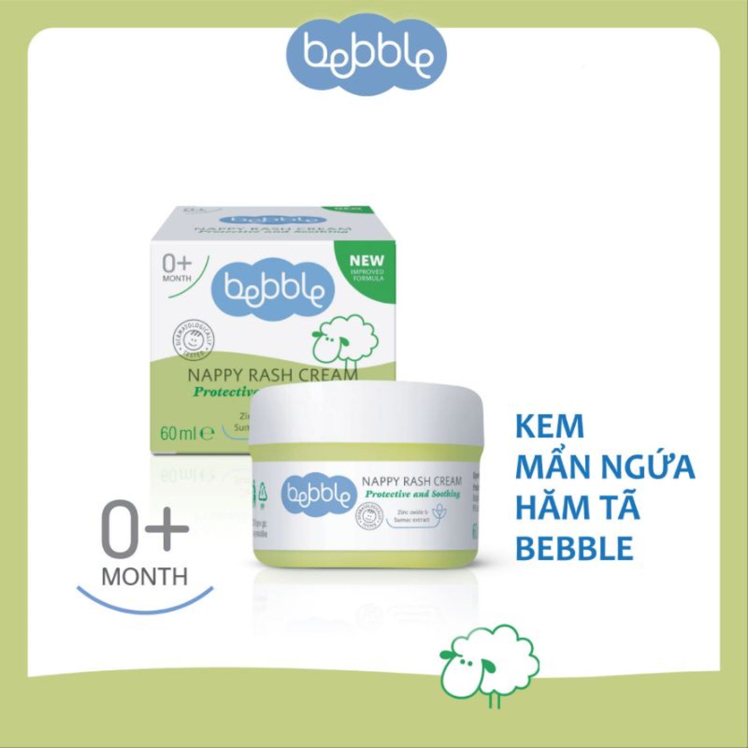 Kem hăm tã Bebble Nappy Rash Cream- Bs Hoa
