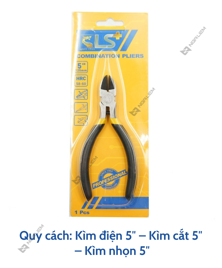 Kìm Cắt, Điện, Nhọn Mini 5″ LS+