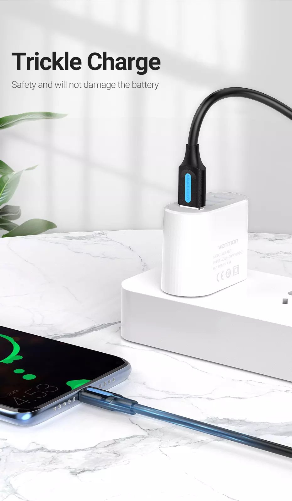 Vention dây sạc nhanh Micro USB 3A Fast Charging USB Data Cable For Samsung S7 Xiaomi Redmi Note 5 Pro Android Mobile Phone Data Cable cáp sạc nhanh Micro USB 1.5M