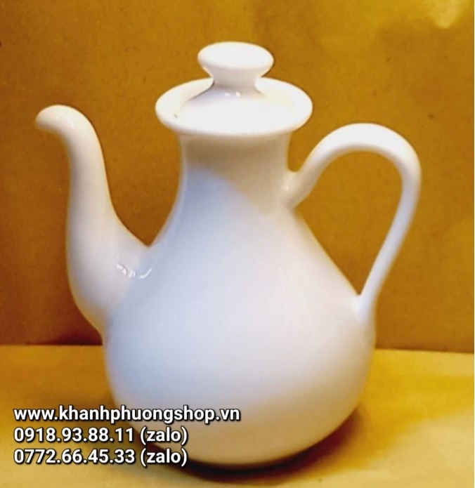 Bình đựng nước chấm sứ Minh Long - bình đựng nước chấm