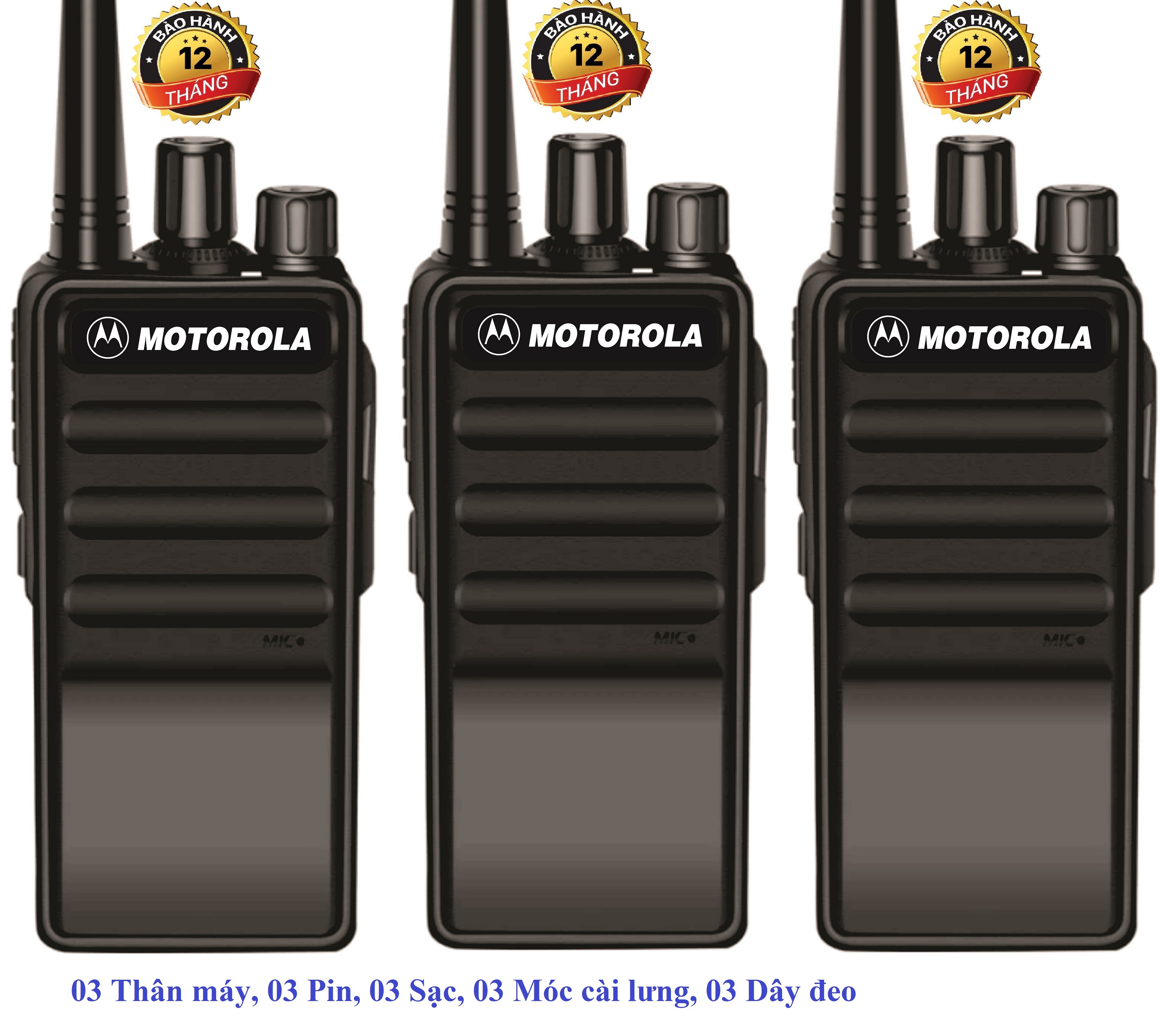 Bộ 3 Bộ đàm Motorola GP850(Giá rẻ, bổ sung thêm cổng hỗ trợ sạc Micro USB)