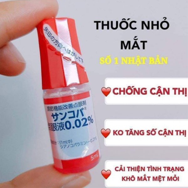 Nhỏ Mắt Cận Thị Sancoba Nhật Bản 5ml