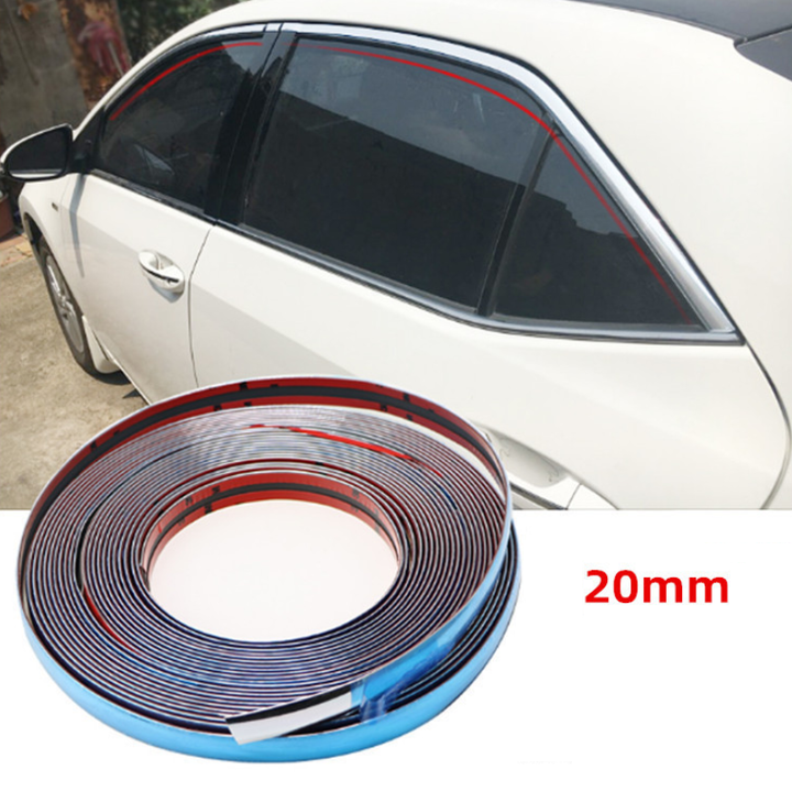 Nẹp viền trang trí chân kính ô tô, xe hơi ngang 20mm dài 15m PHD20