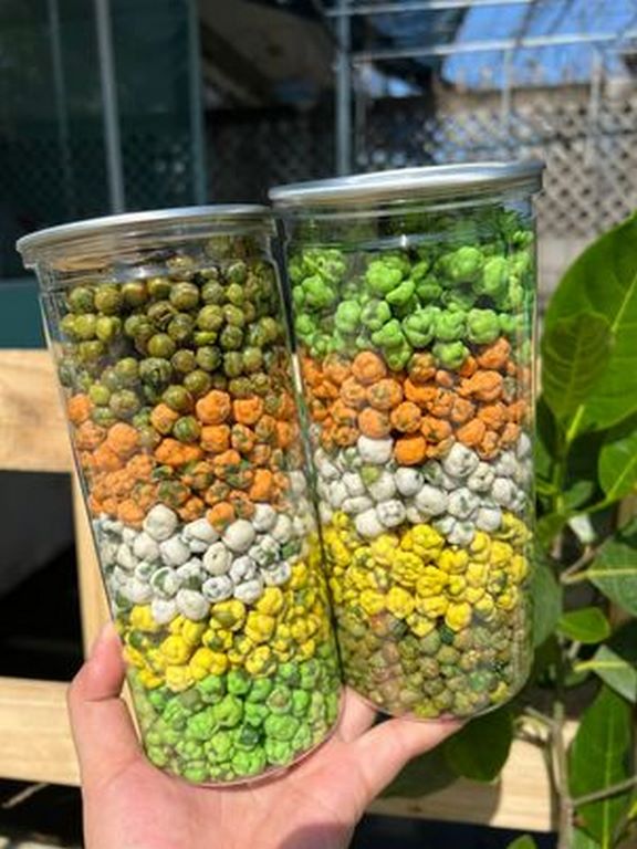 đậu hà lan mix 5 vị lon pet 300g