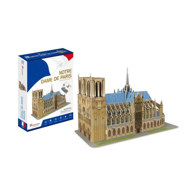 Mô hình giấy 3D CubicFun - Nhà Thờ Đức Bà Paris C242h