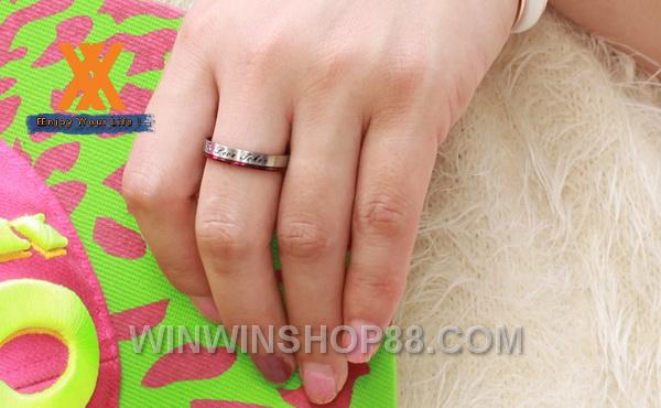 Nhẫn cặp Love Token N68 (màu tím)