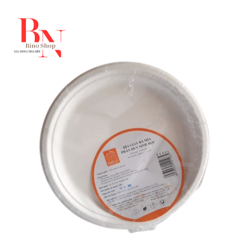 [HCM]Dĩa Giấy Bả Mía 26cm Xấp 10 Cái