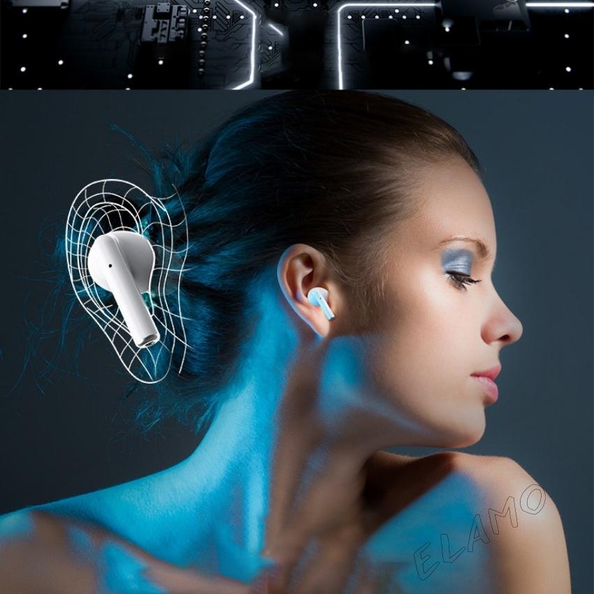 Tai nghe bluetooth thế hệ 3 pro, tai nghe không dây full các chức năng, tai nghe nhét tai không dây & phụ kiện hổ trợ sạc không dây, định vị, đổi tên – Elamo