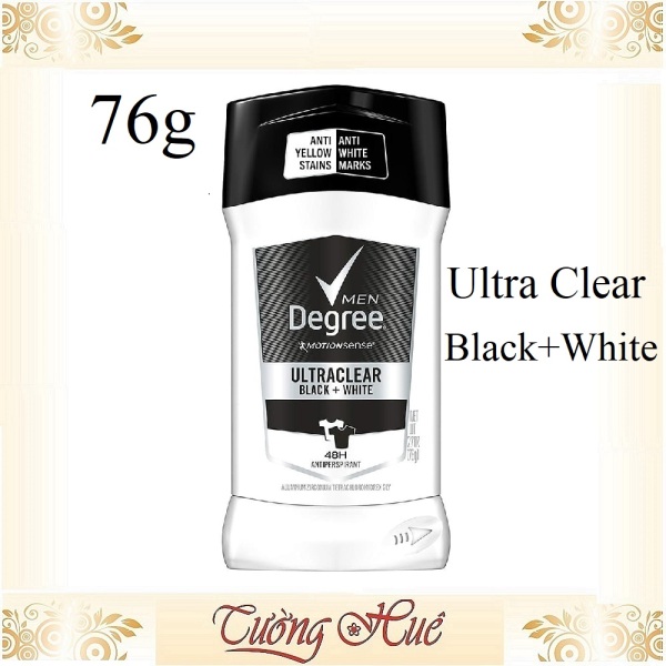 Lăn Khử Mùi Nam Degree Ultra Clear Black + White 48H Antiperspirant - 76g. nhập khẩu