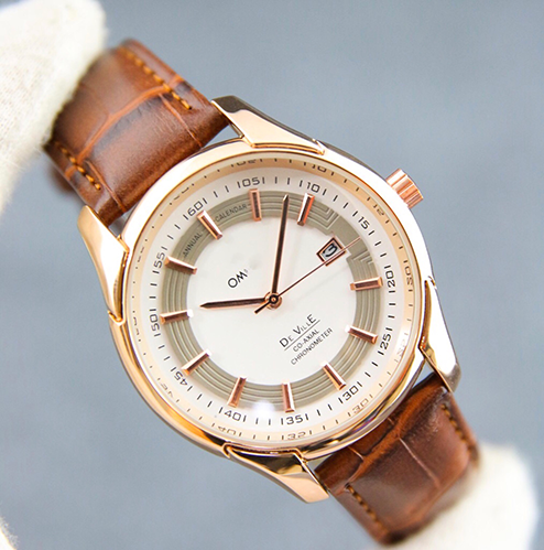 Đồng hồ nam DeVill máy Quartz thể thao phiên bản dây da