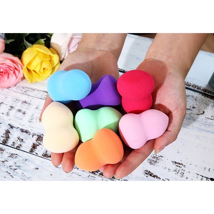 COMBO 2 Bông Mút Tán Kem Nền Hình Hồ Lô