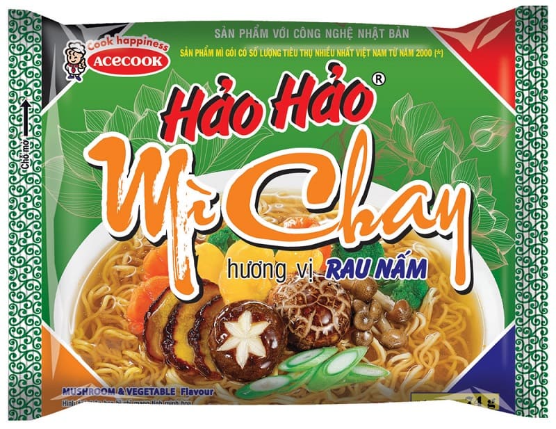 Mì Hảo Hảo Chay Rau NấmThùng 30 x 74g (DATE THANG 1/2025