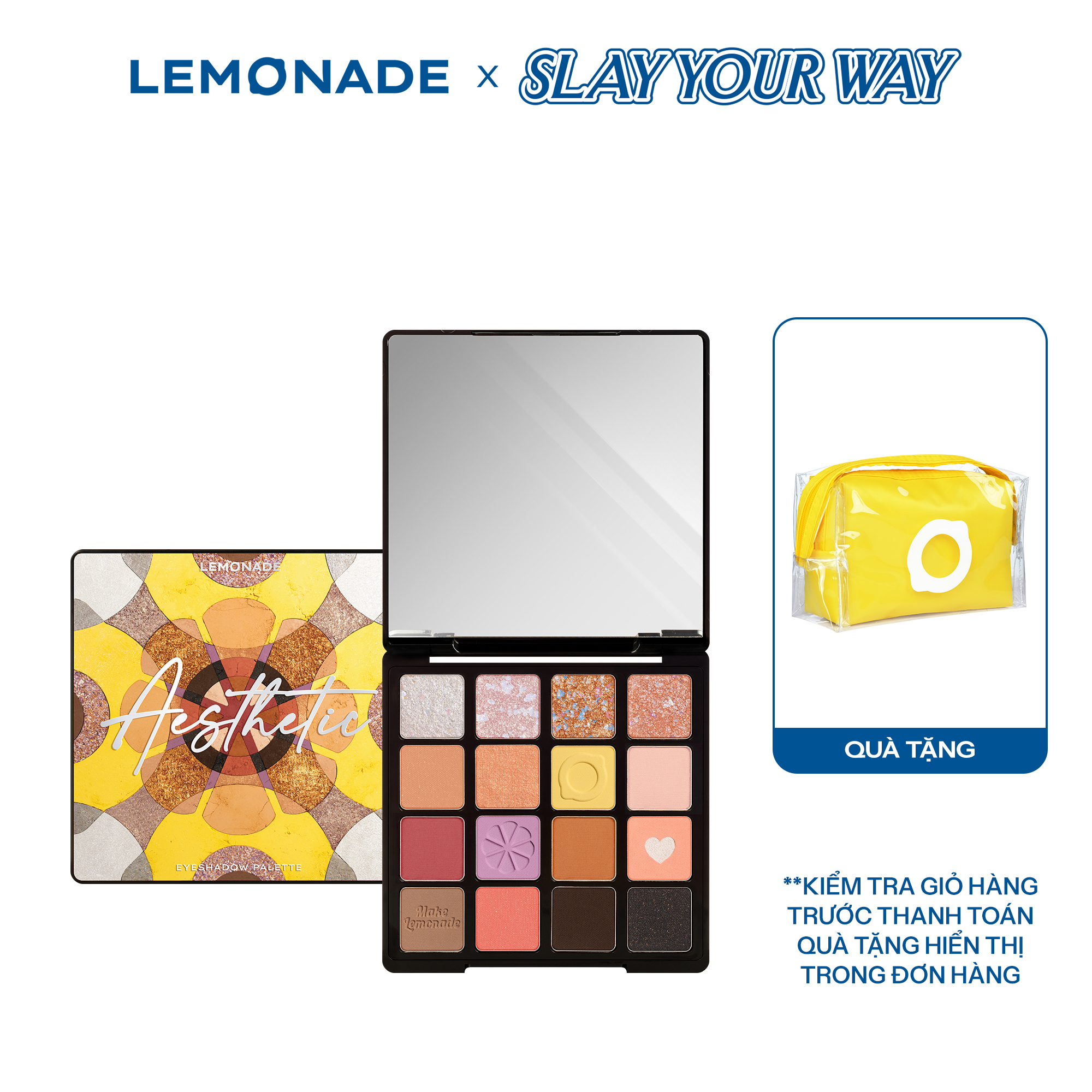 Bảng phấn mắt Lemonade Aesthetic Eyeshadow Palette Version 2 20.8g