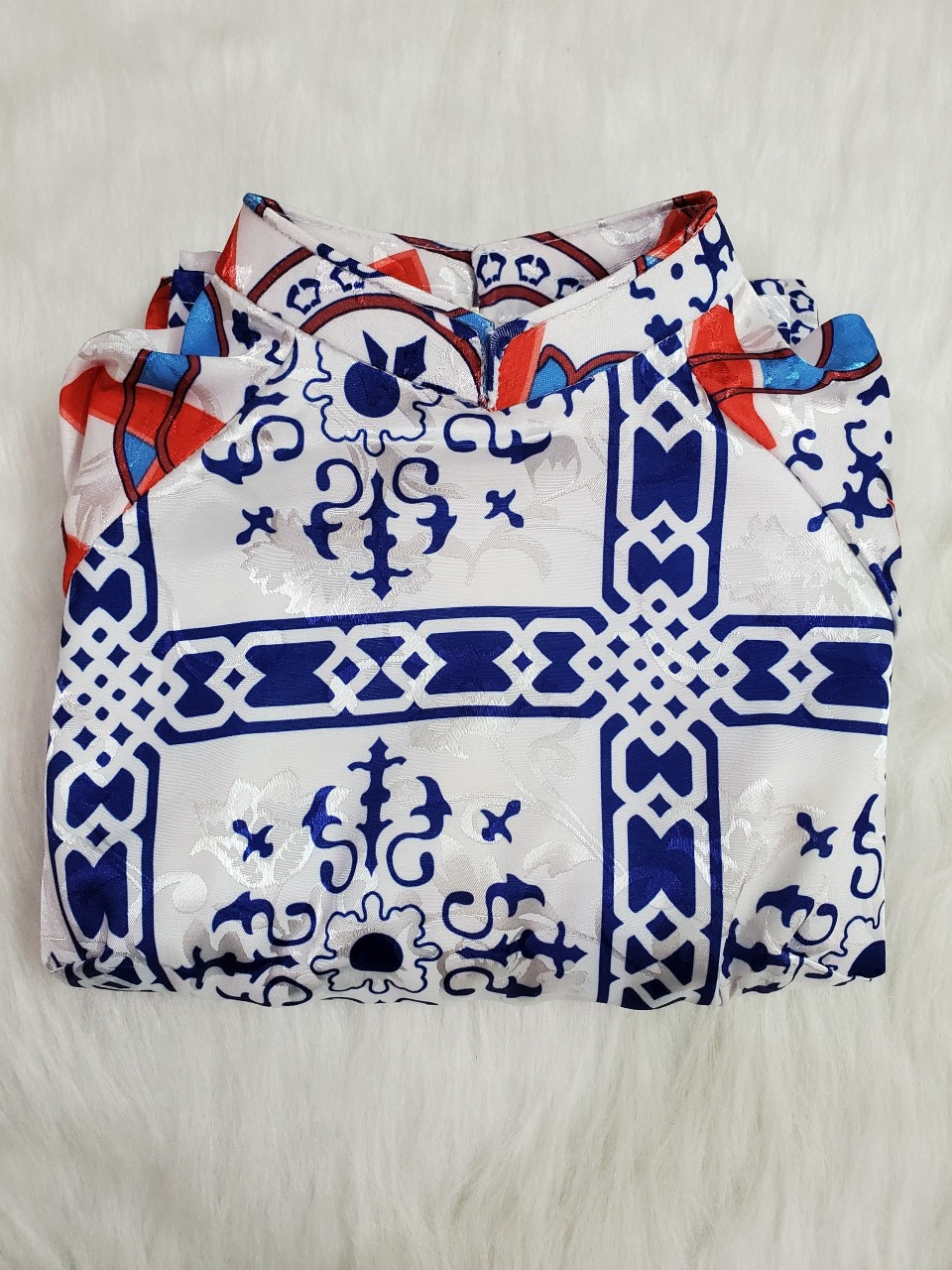 Bộ áo dài tây thi dáng suông cao cấp