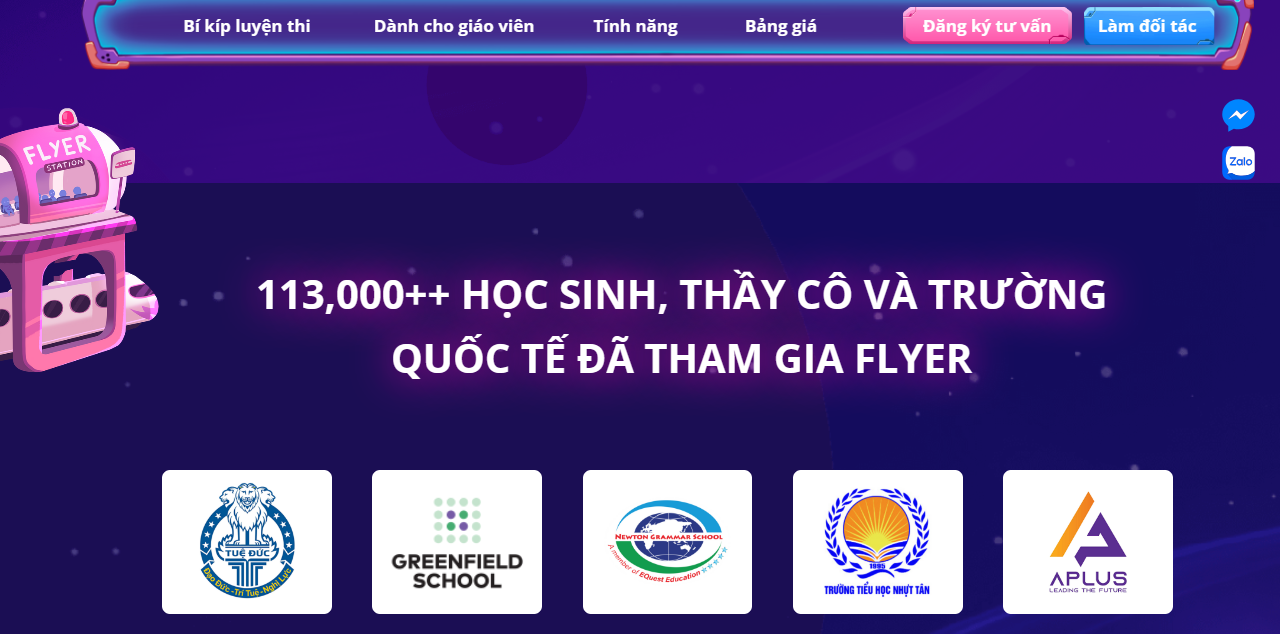Phòng thi ảo - Luyện thi FlyerCambridge & Toefl