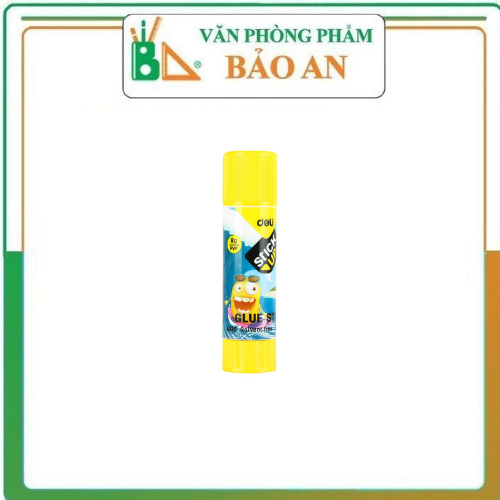 Hồ khô kết dính mạnh 8g deli, vàng - 1 lọ - ea21010