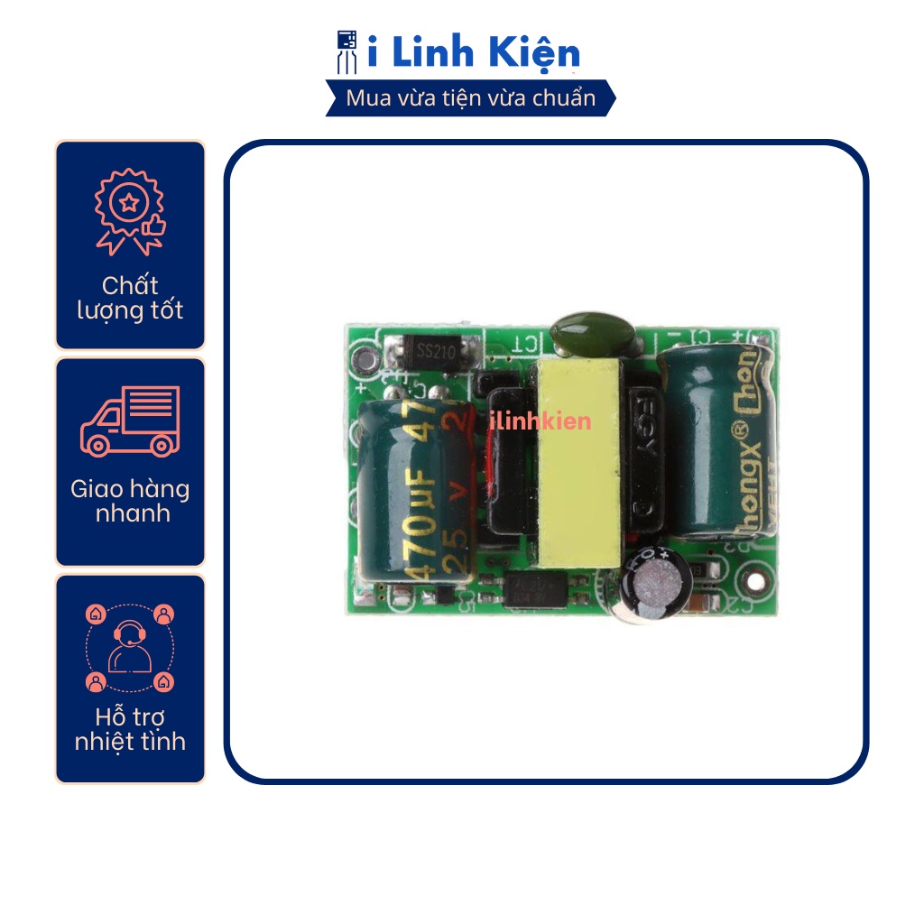 Mạch nguồn xung mini 12V 400mA