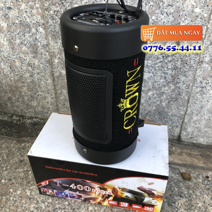 [HCM]Loa Crown 4 CÓ BLUETOOTH loa xe tải oto