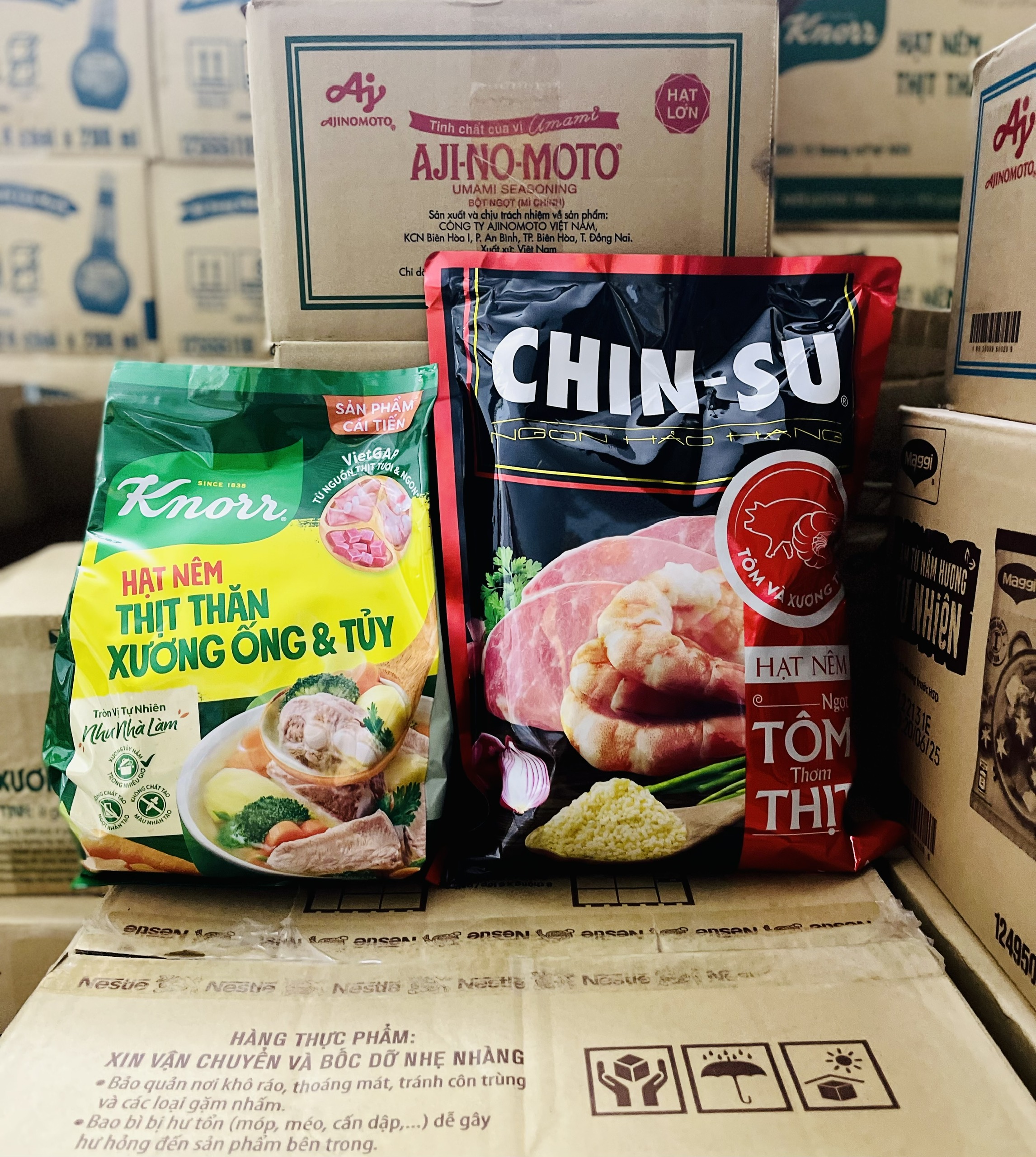 (MẪU MỚI) Hạt nêm Knorr/Chinsu gói (1.8kg)
