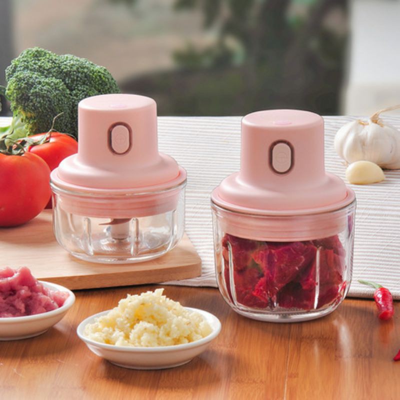 [HCM][XAY CẢ THẾ GIỚI] - MÁY XAY MINI CẦM TAY XAY TỎI ỚT RAU CỦ QUẢ THỊT CÁ  - MÁY XAY ĐA NĂNG SỬ DỤNG PIN TIỆN LỢI  DỄ DÀNG LAU CHÙI