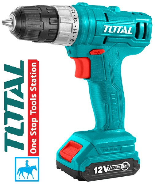 Máy khoan dùng pin máy bắt vít siết vít cầm tay dùng pin sạc 12v total chính hãng tdli1211 bao gồm pin sạc 12v và sạc