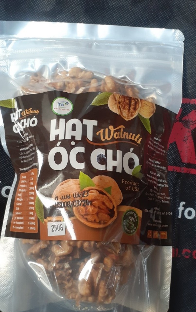 Nhân hạt óc chó Mỹ vàng 250g