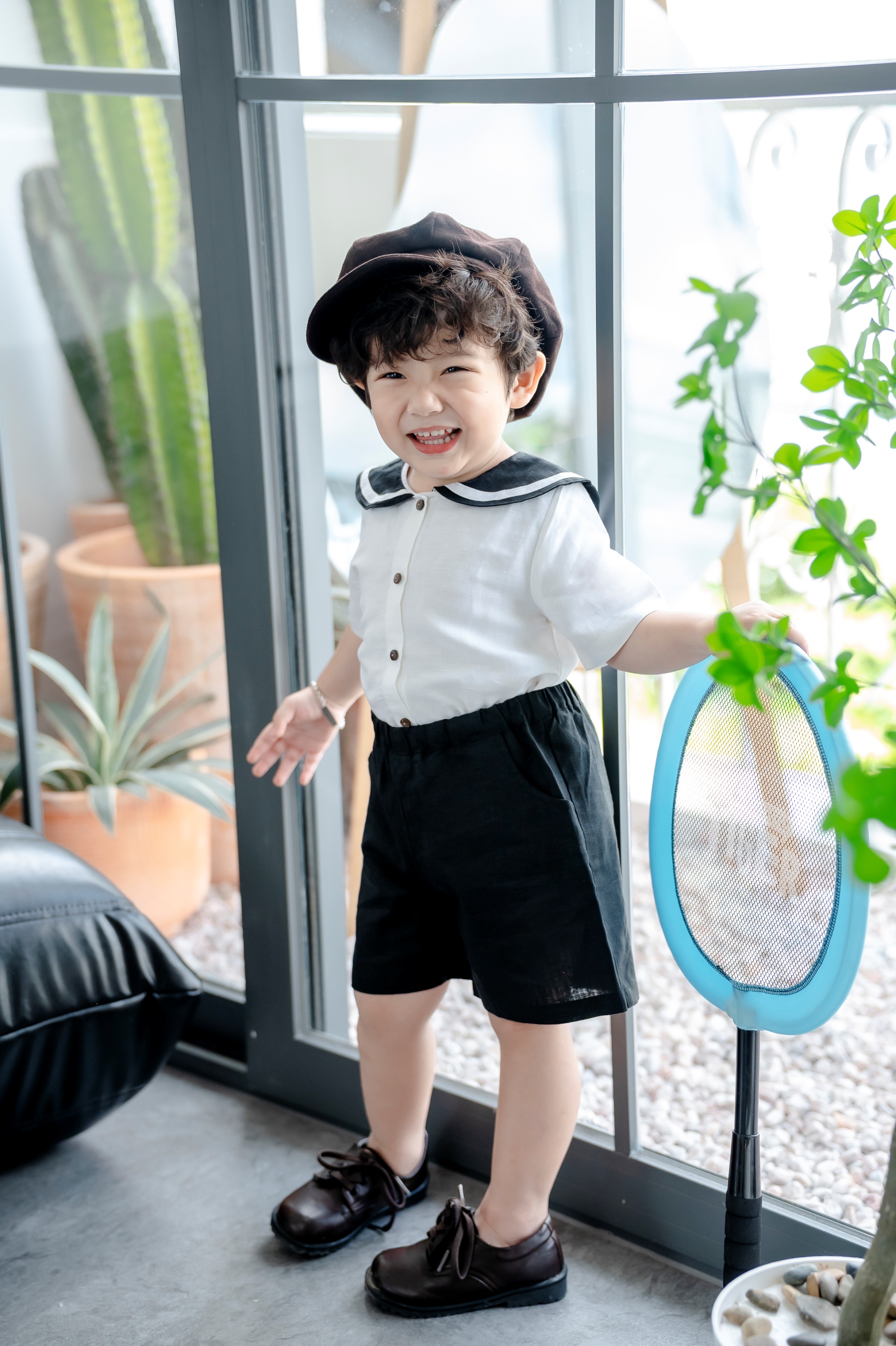 Baby boy sailor outfit in blue, toddler sailor outfits, baby boy sailor clothes, baby boy sailor suit, baby celebration, sailor costume - HAREM SET - SEL002 - SAOLA KIDS CLOTHING