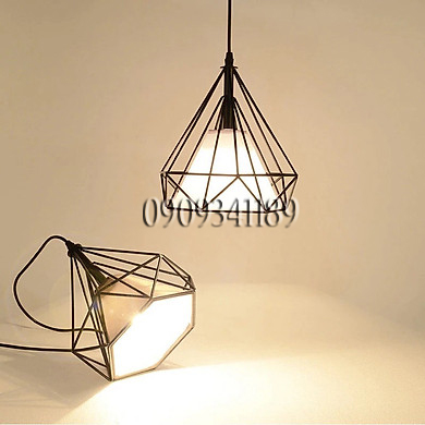 [HCM]Đèn thả bàn ăn - đèn thả quán cafe - đèn thả salon - đèn trang trí thả kim cương