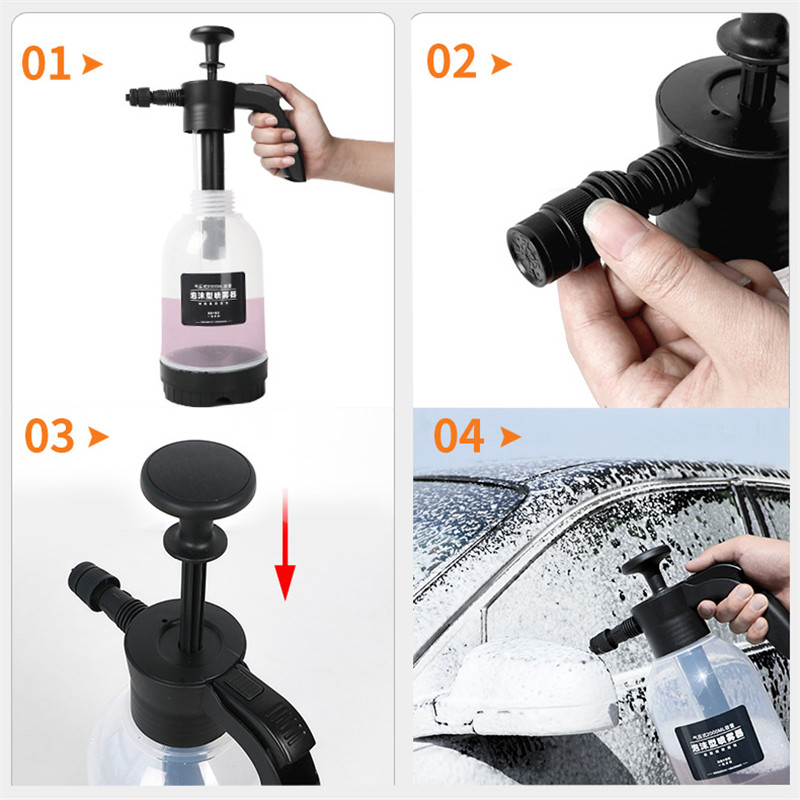 Bình Xịt Bọt Tuyết Phiên Bản Mới Dung Tích 2 Lít Áp Suất Cao Rửa Xe Ô Tô, Tưới Cây Dọn Bếp Chất Liệu Tốt Bảo , bình xịt bọt tuyết cầm tay, bình tưới cây, bình rửa xe bọt tuyết