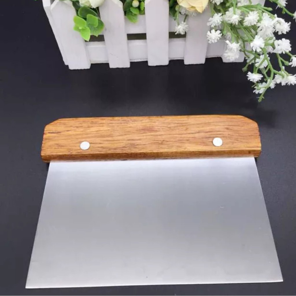 Dao cắt bột inox cán gỗ