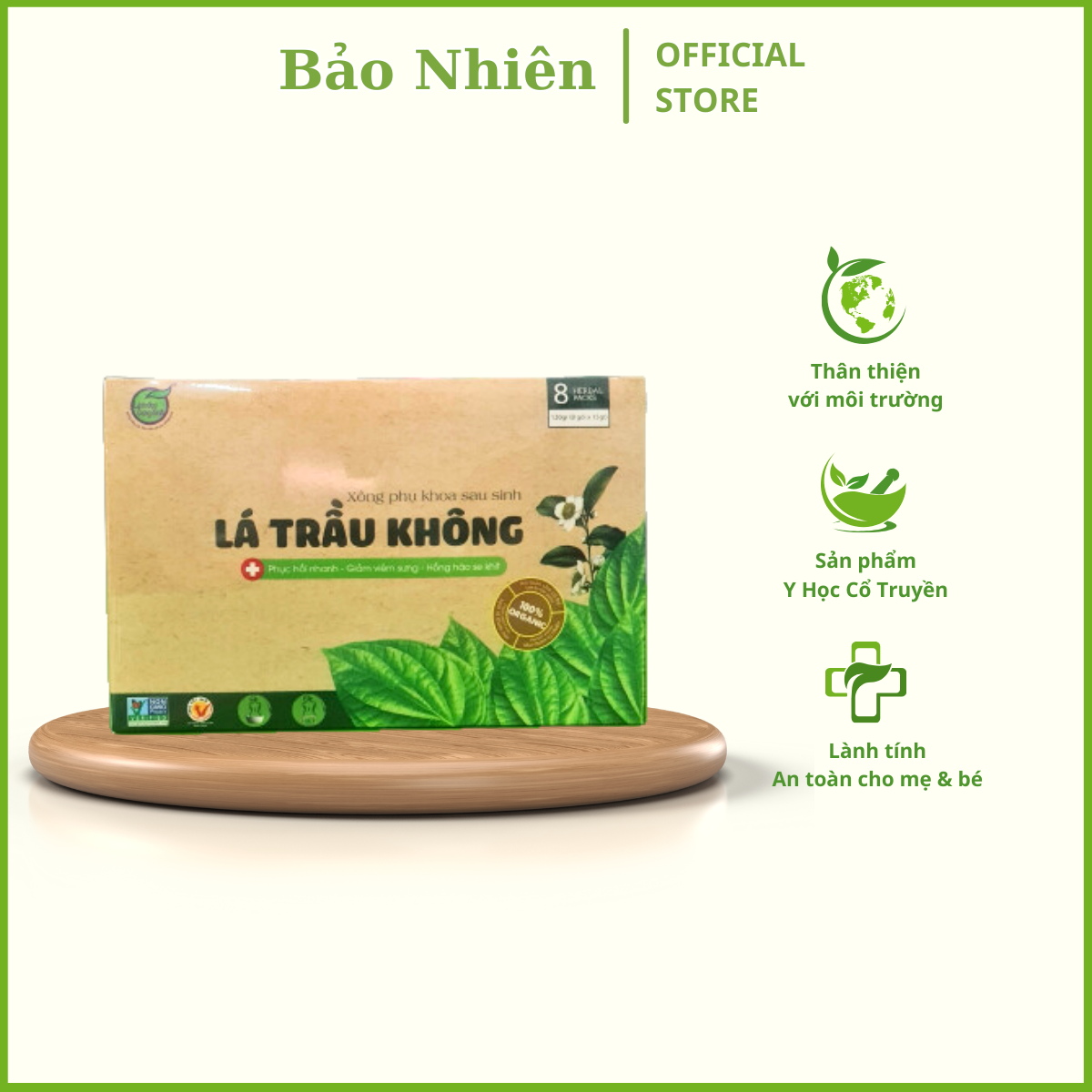Xông Phụ Khoa Thảo Dược_Lá Trầu Không_Klt:120gr (8 gói)