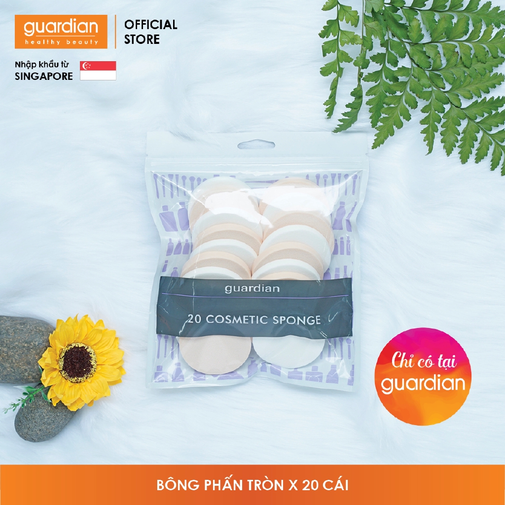 Bông Phấn Tròn Guardian 20 Cái