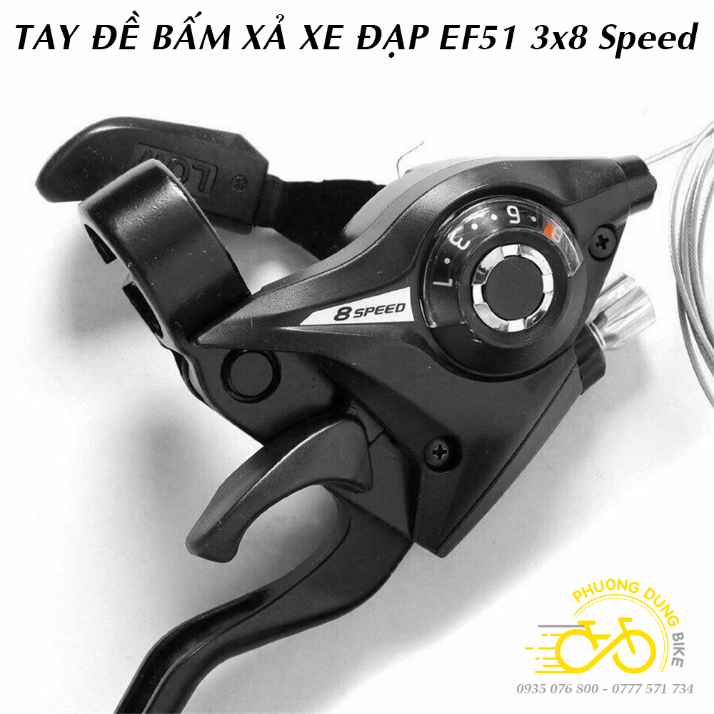 Tay đề xe đạp ST EF51 3x8 Speed