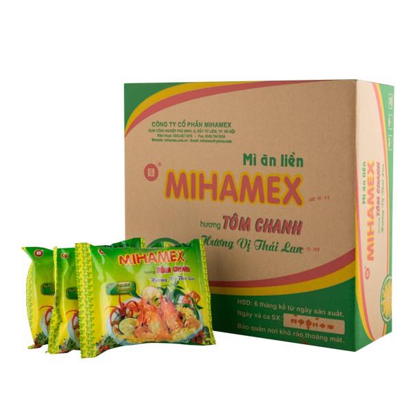Mi xào✁☎  Thùng 30 gói mì MIHAMEX  HV Tôm chanh (65 gr) ăn liền hảo ba gói tôm miền muối chấm omachi khô xào thùng đại indomie