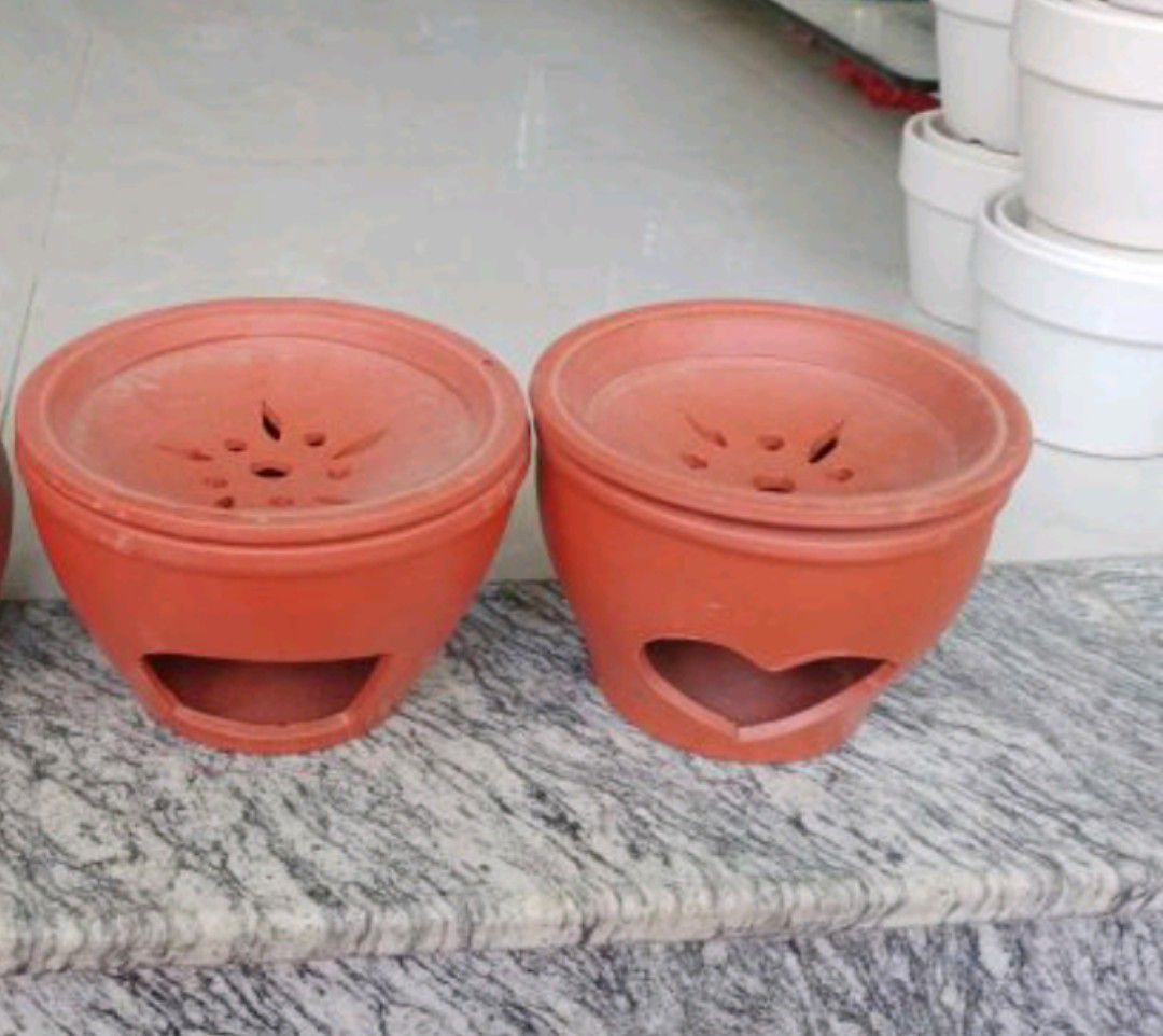 Bếp đất nung xông bồ kết gốm Bát Tràng