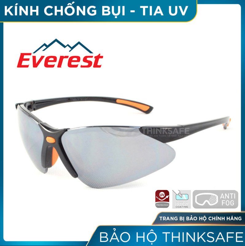 Kính bảo hộ Everest EV304 Kính chống bụi chống tia UV mắt kính chống bám hơi nước chống trầy xước dùng lao động đi xe máy - Bảo hộ Thinksafe
