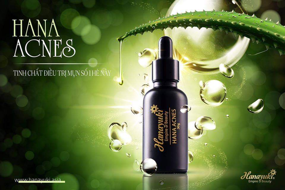 [CHÍNH HÃNG-Date 2027] Serum Mụn Hanayuki Hana Acnes