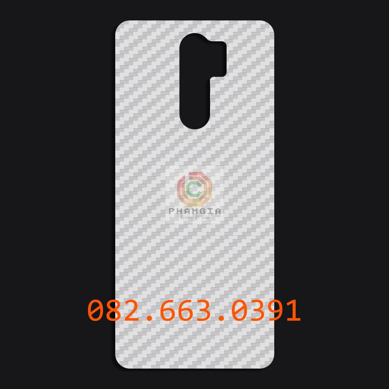Miếng dán mặt lưng skin carbon Xiaomi Redmi 9