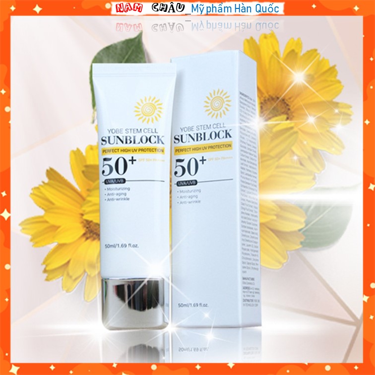 Kem chống nắng tế bào gốc Yobe (Yobe Stem Cell Sunblock) 50ml