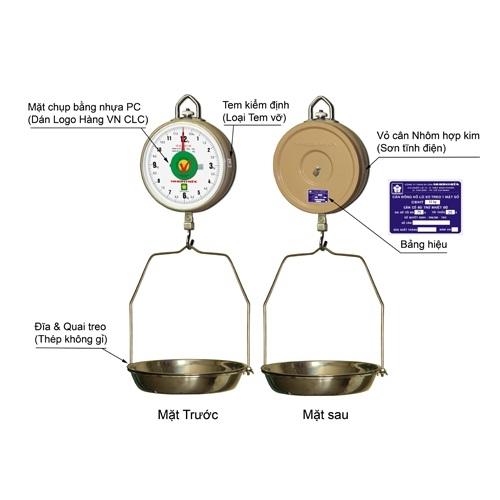 [HCM]Cân treo Nhơn Hòa NHGS-150-1F 150 kg (Nâu)