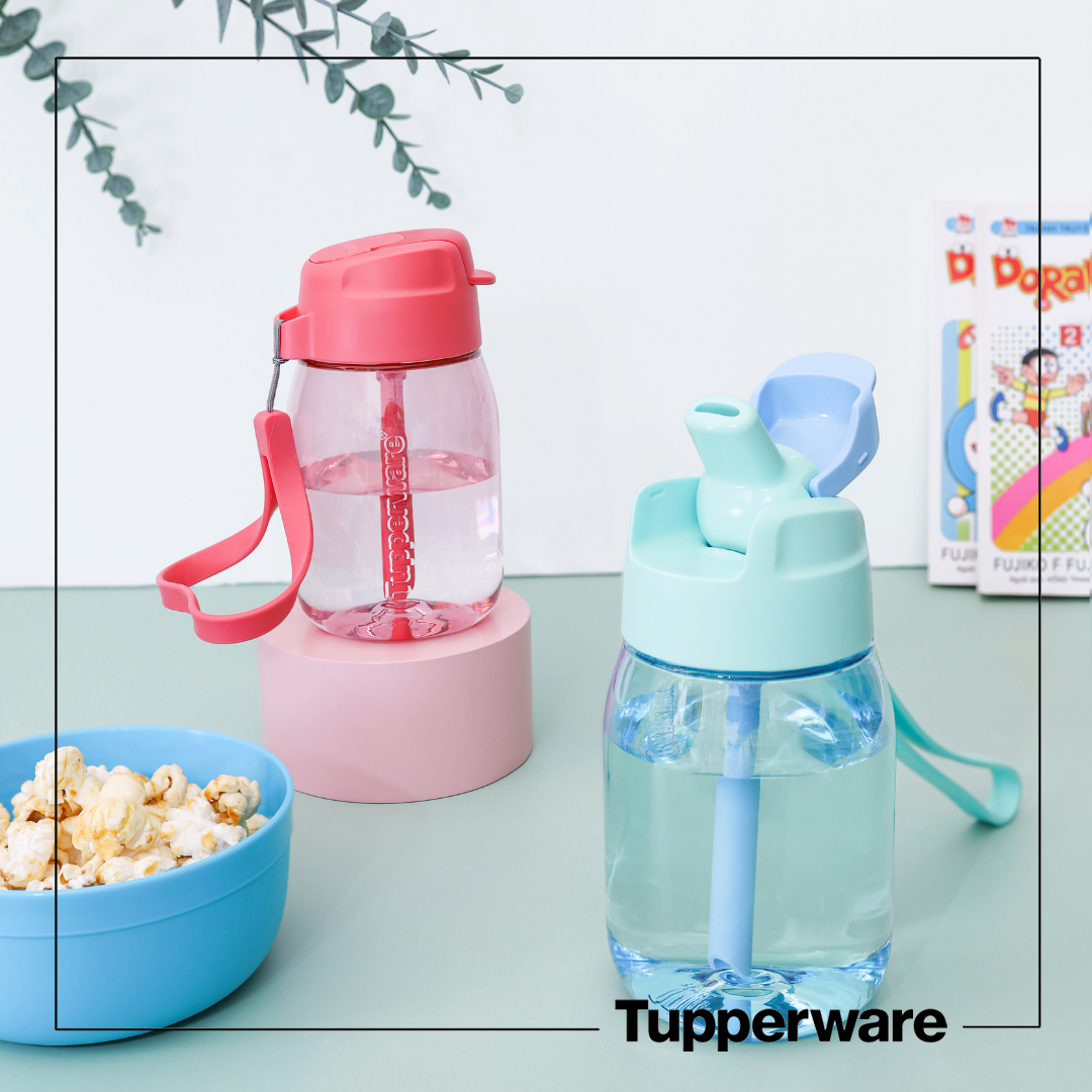 Bình Nước Mini Lohas có ống hút 350ml - Tupperware
