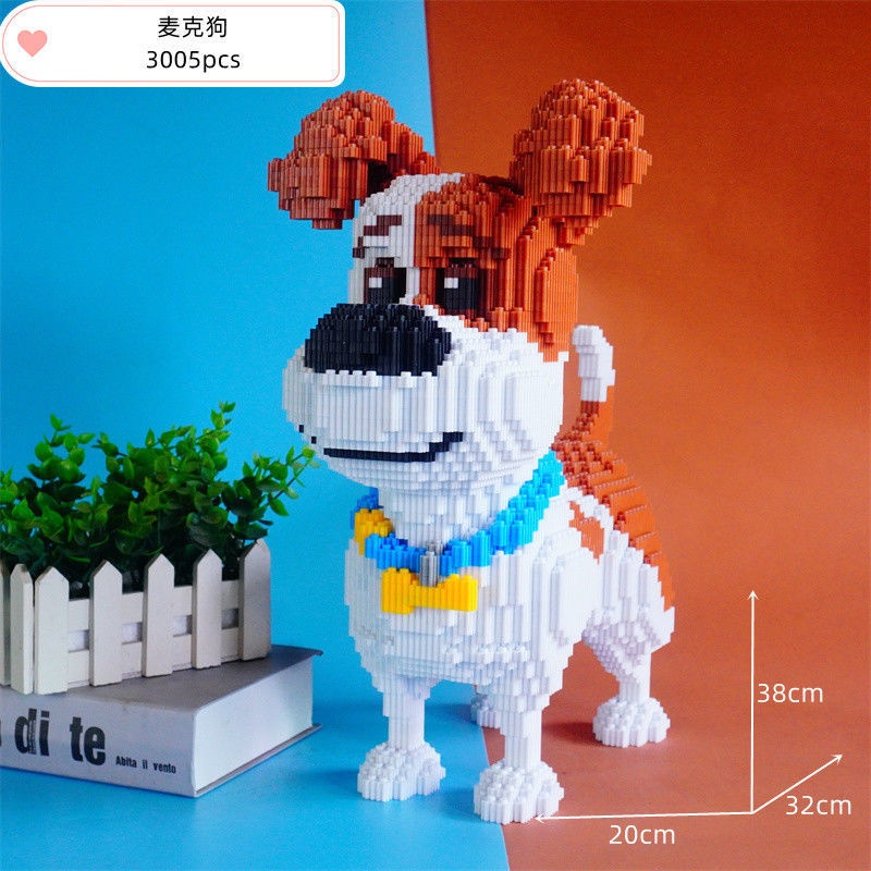 Bộ đồ chơi lắp ráp le go hình chú chó husky shiba corgi mike nhỏ dễ thương