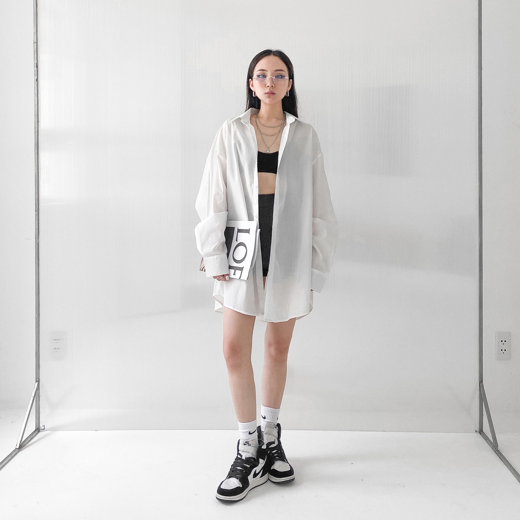 HIGHCHIC - DAWN SHIRT - SƠ MI TRẮNG OVERSIZE
