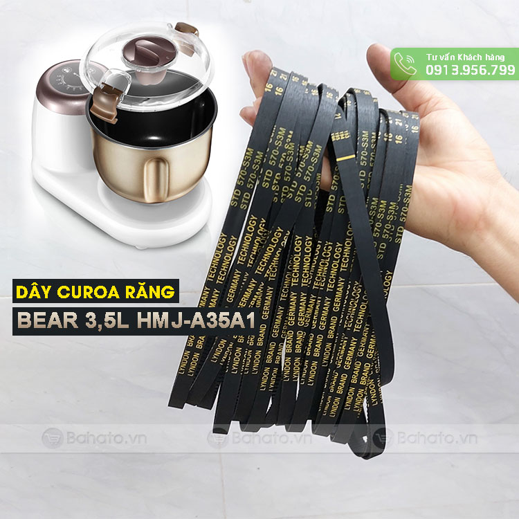 Dây curoa máy đánh bột, nhồi bột hiệu bear a3531 3,5l