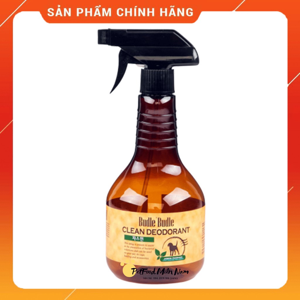 Xịt khử mùi dưỡng lông  cho thú cưng Budle'Budle