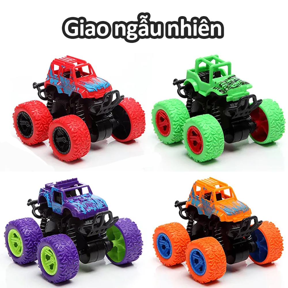 Xe đồ chơi địa hình Xe mô hình, quà Giáng sinh cho bé Xe đồ chơi cho trẻ em Xe kéo lại quán tính