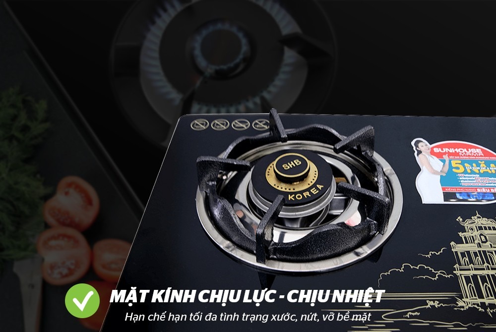 Bếp Gas dương kính Sunhouse Mama MMBB0787B