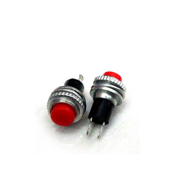 Nút Nhấn Đề 10MM DS-316 Ren Dưới Núm Đỏ, Xanh