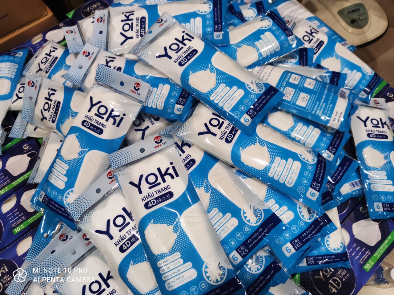 [HCM]Khẩu trang Yoki bịch 6cái màu xanh